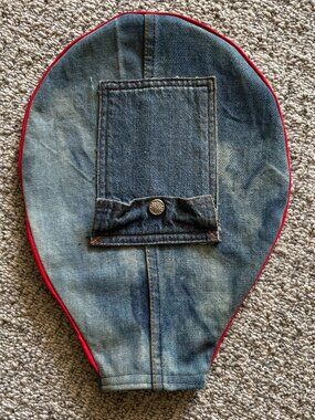 Vintage 70's Denim Tennis Rack Cover